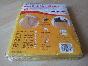 Buste Imbottite Mail Lite Gold – 12x21 cm